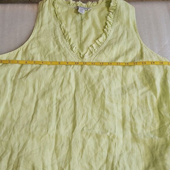 Tommy Bahama Pistachio 100% Linen Dress Size Large - Picture 11 of 12